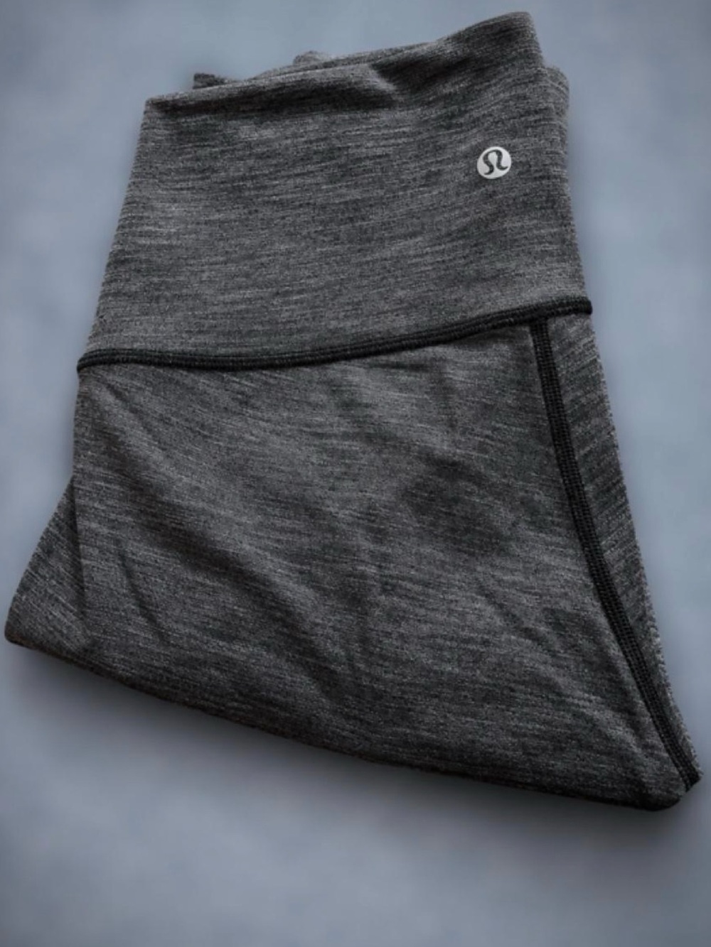 lululemon athletica Dark Gray Heather Fold-Over Leggings